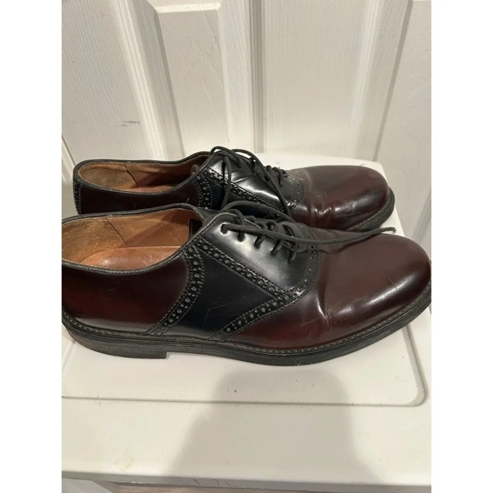 Bostonian Two‑Tone Brogue Dress Shoes Men's‎ 11 Brown/Black